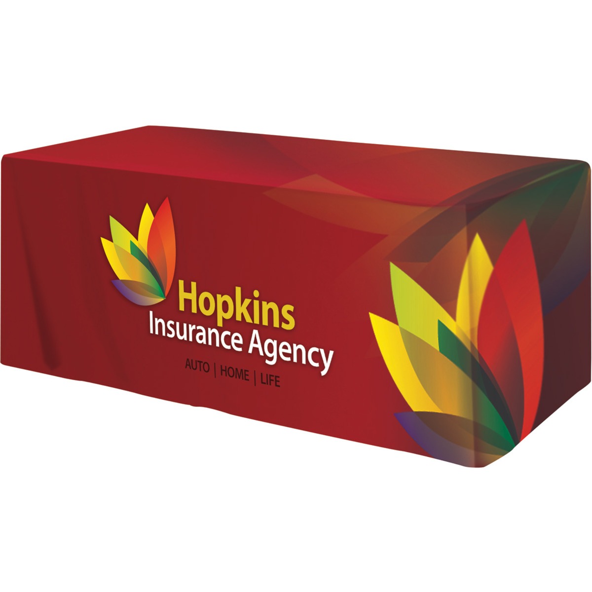 Polyester Dye Sublimated 4 Sided Fitted Table Cover -6'