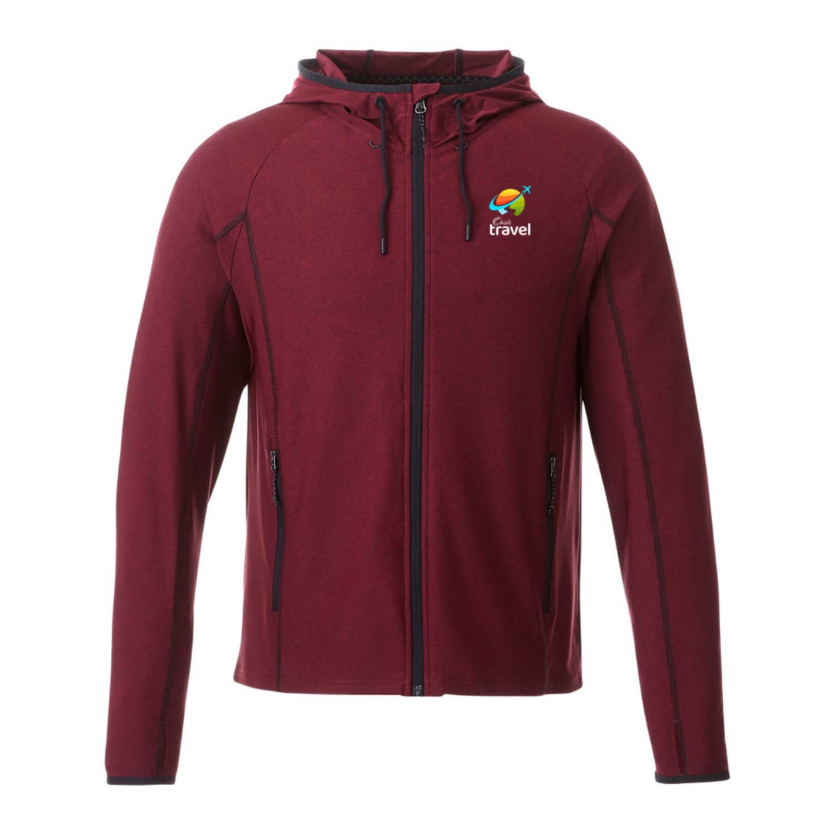 Elevate Stretch Knit Full-Zip Lightweight Jacket Hoodie - Men