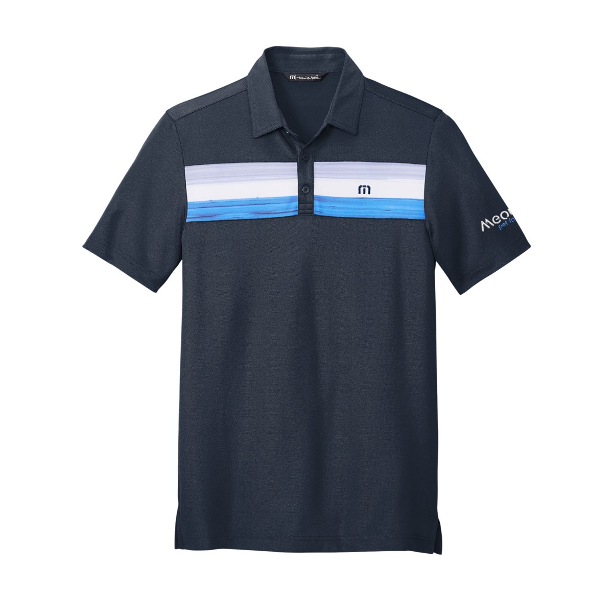TravisMathew Mens Cabana Chest Stripe Polo