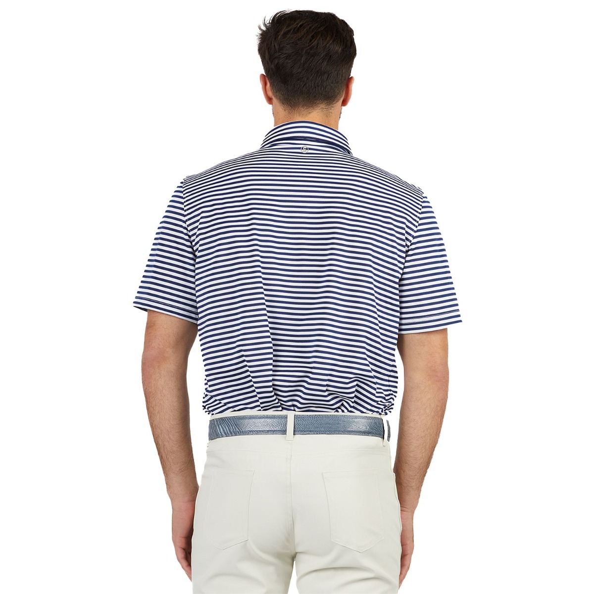 STITCH Club Stripe Polo Shirt - Men-Navy