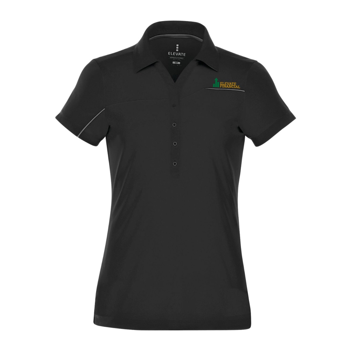 Elevate Asymmetrical Detail Performance Polo Shirt - Women