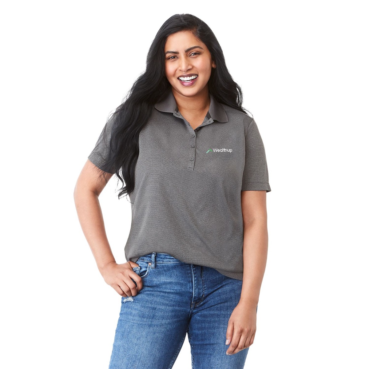 Elevate Textured Performance Polo Shirt - Women