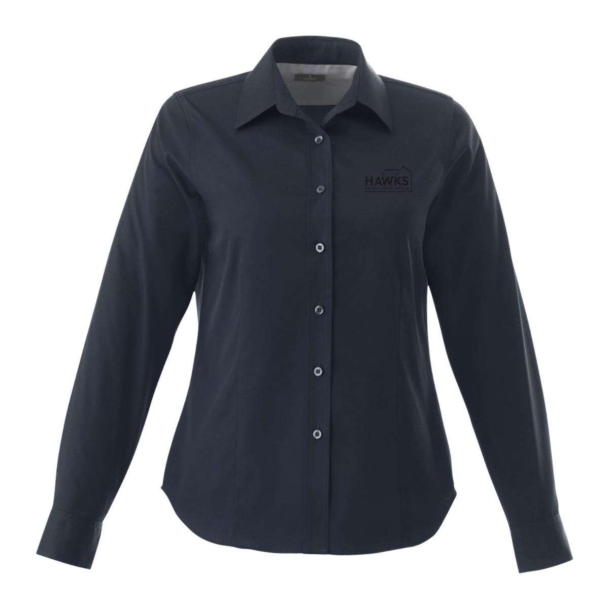 Elevate Poly/Cotton Woven Long Sleeve Button Down - Women image