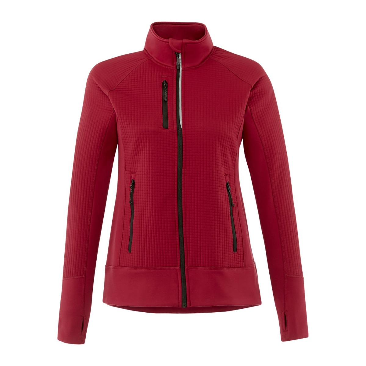 Elevate Textured Hybrid Knit Full Zip Jacket - Women
