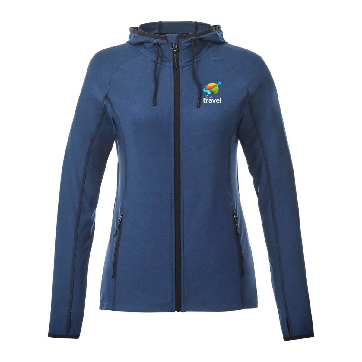 Elevate Stretch Knit Full-Zip Lightweight Jacket Hoodie - Women