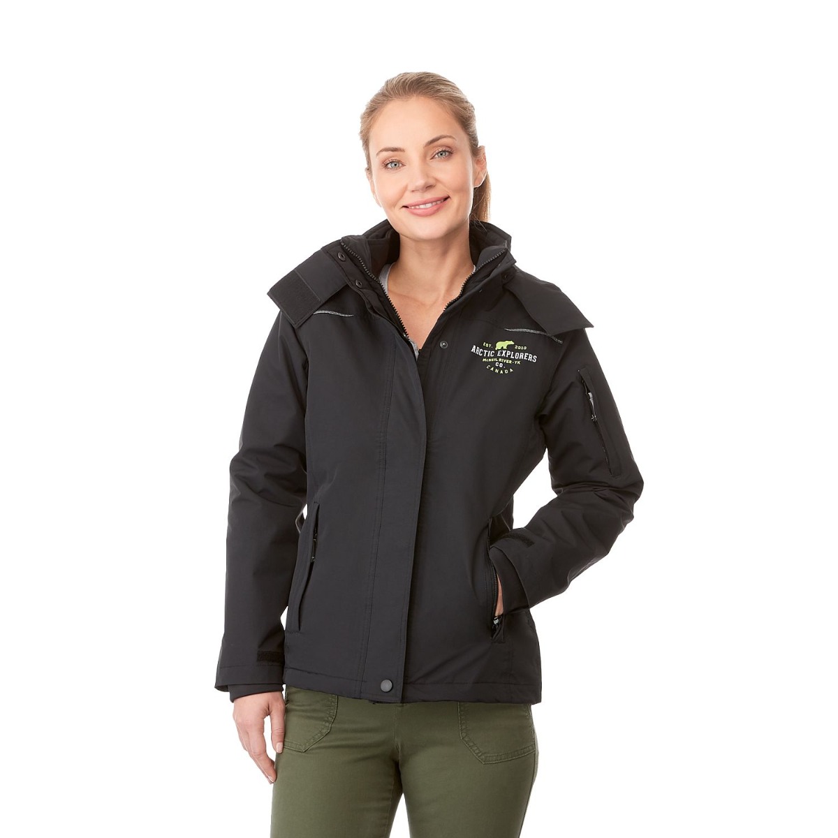 Elevate Nylon/Poly 3-in-1 Water Repellent Jacket - Women