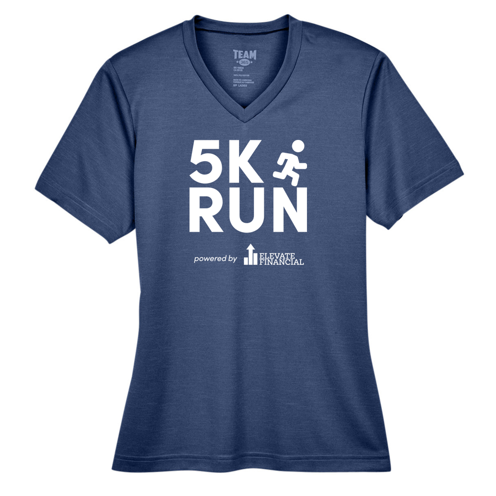 Team 365 Heathered Polyester Performance T-Shirt - Women