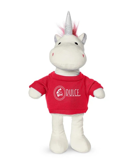 8.5" Plush Unicorn With T-Shirt