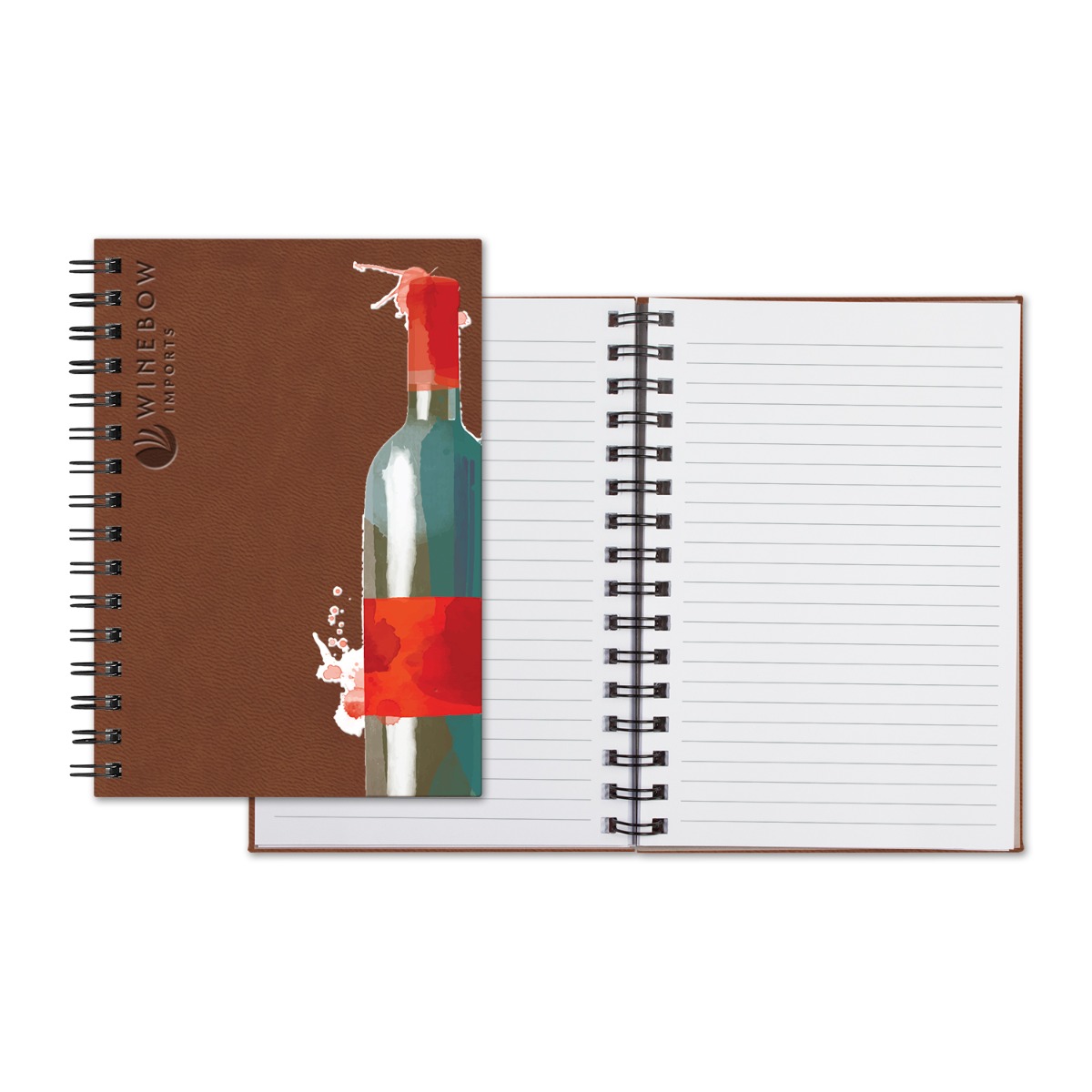 Castelli WireO Tucson Medio White Lined Journal – 5 ½” x 8”