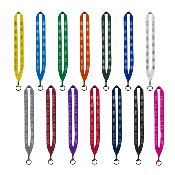 3/4" Polyester Lanyard w/ Metal Crimp & Split-Ring image