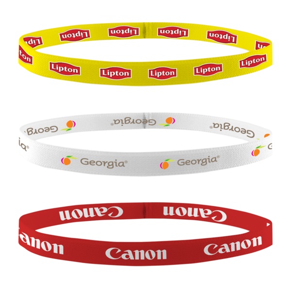 1/2" Full-Color Stretchy Elastic Headband