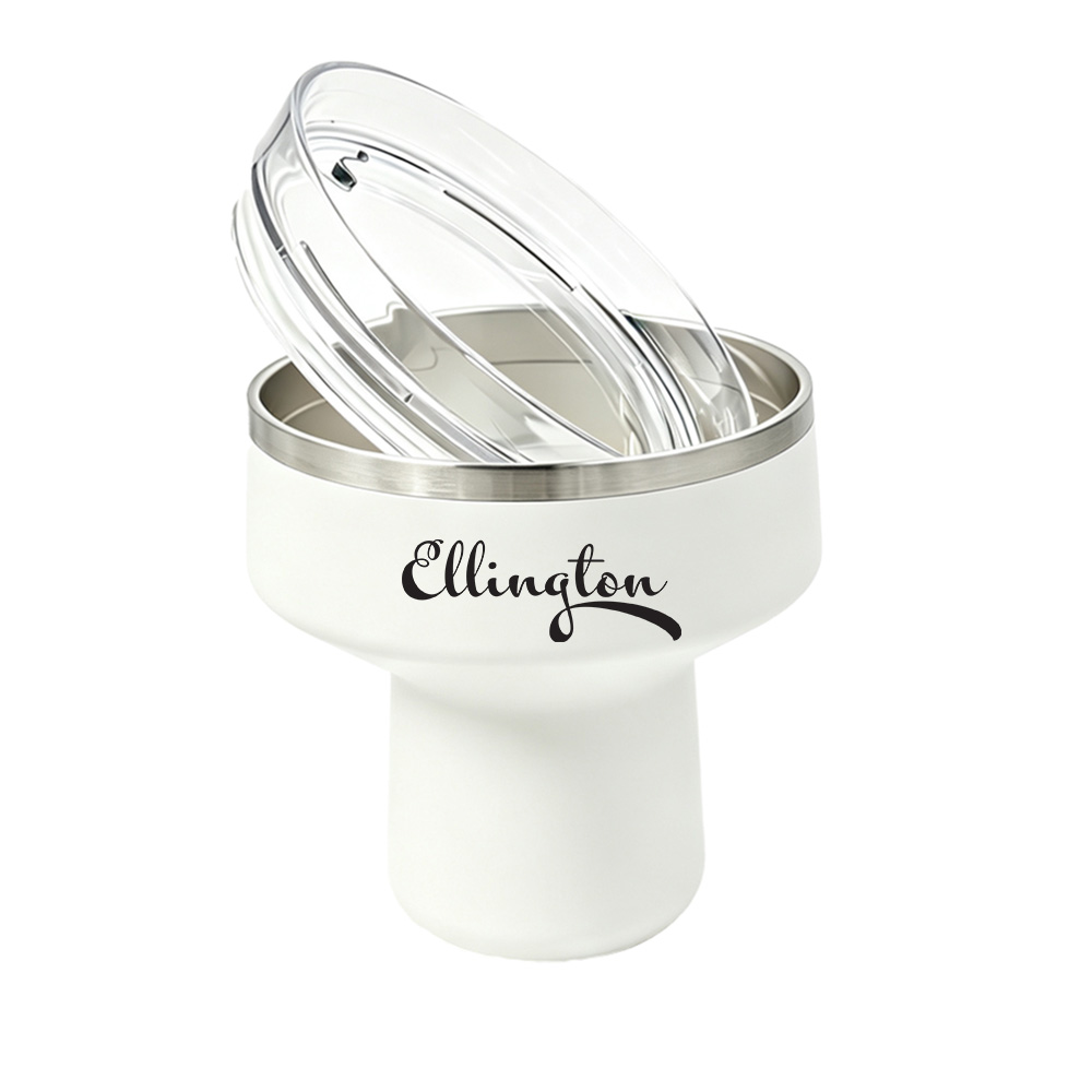 Full-Color Stainless Steel Vacuum Cocktail Tumbler with Straw- 16 oz. image