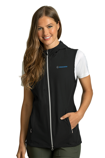 Greg Norman Windbreaker Full-Zip Hooded Vest - Women