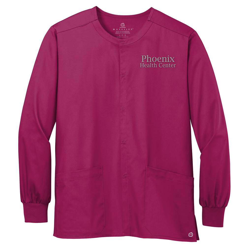 WonderWink® Unisex WorkFlex™ Snap-Front Scrub Jacket image