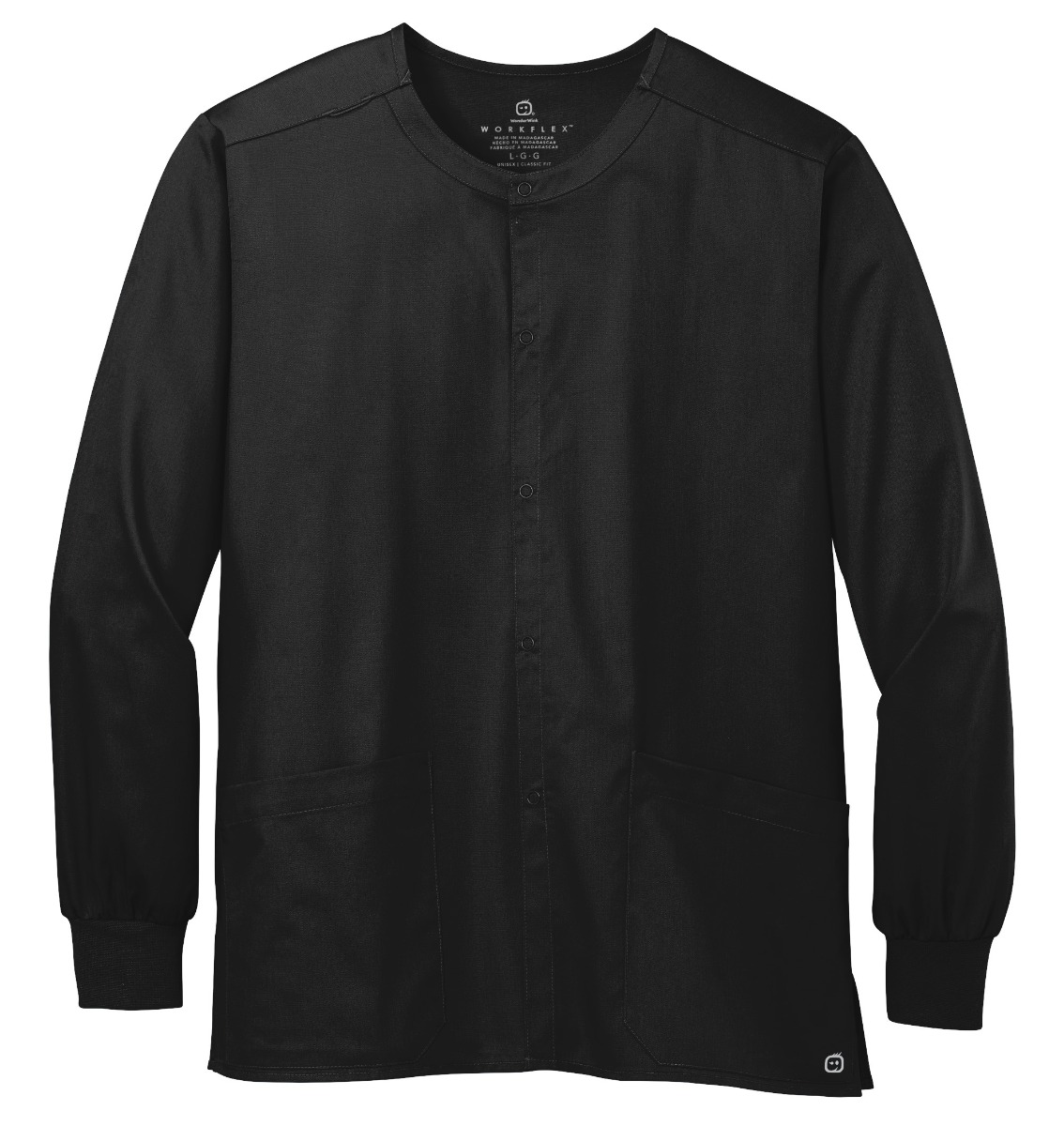 Buy WonderWink® Unisex WorkFlex™ Snap-Front Scrub Jacket | iPromo
