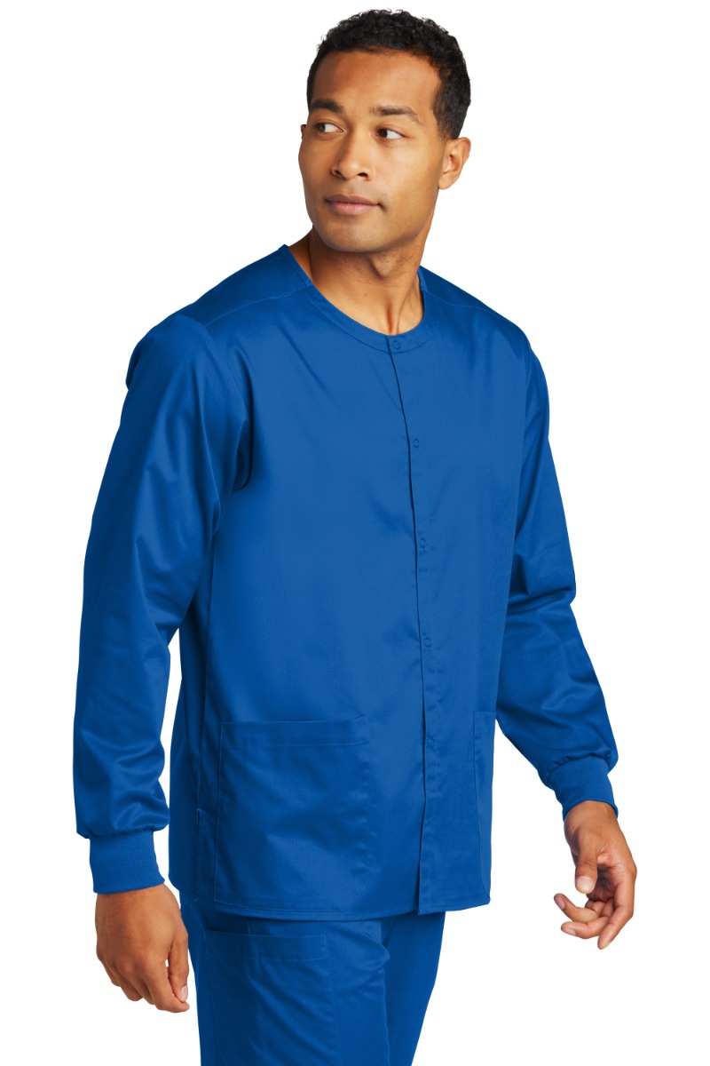 Buy WonderWink® Unisex WorkFlex™ Snap-Front Scrub Jacket | iPromo