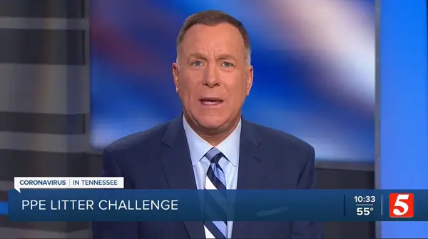 CBS Nashville (TV): PPE Litter Challenge
