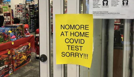 Drugstores struggle to keep Covid at-home tests in stock as omicron rages across U.S.