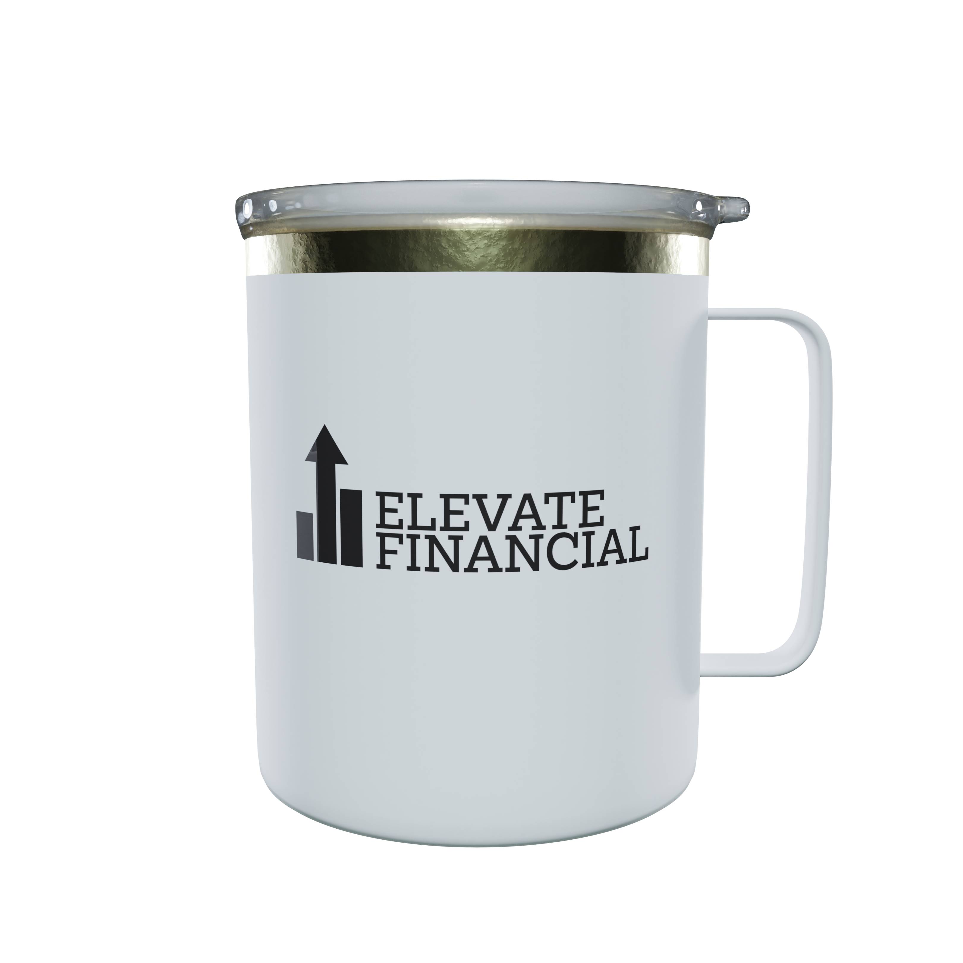 14 oz. Vacuum Stainless Steel Camping Mug with Lid